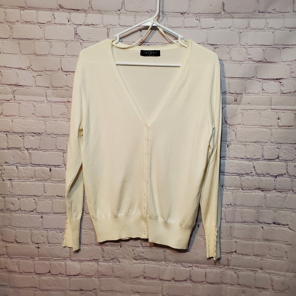 MADE BY JOHNNY BUTTON UP CARDIGAN SWEATER
